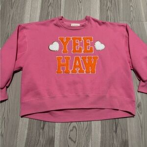 Judith March YEE HAW Sweatshirt Size Medium